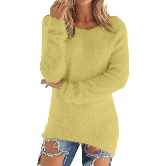 ZSQDM V28 WoMen's Christmas Reindeer Snowflakes Sweater Pullover Sweatshirt WoMen's Fashionable Pullovers Loose Fuzzy Jumper Sweater Women Blending Shirts(Xxxxl)
