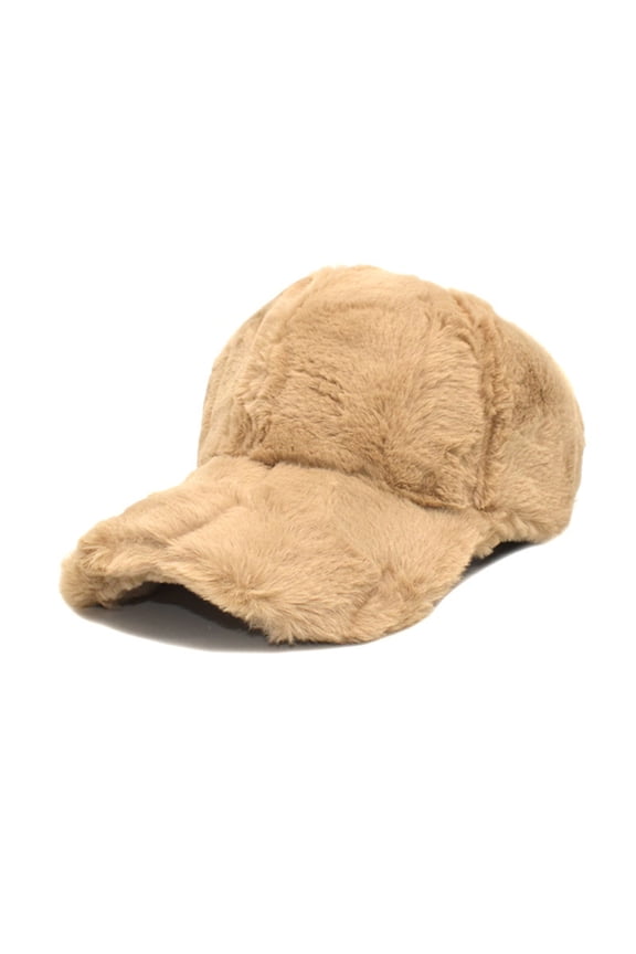 ZSQDM Warm Winter Plush Baseball Cap Women Men Plush Teddy Wool Faux Lambswool Baseball Cap beanie Dog Hat Baseball Caps Skull Caps