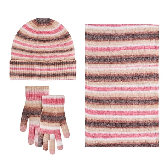ZSQDM Windproof Knit Hat Gloves Scarf Elastic Fleece Set 3 Piece Winter beanie for Unisex Thick Knitted Warm Cap beanie for Women Bucket Hat Scarf ,Hat,& Gloves Tattoo Ink Caps