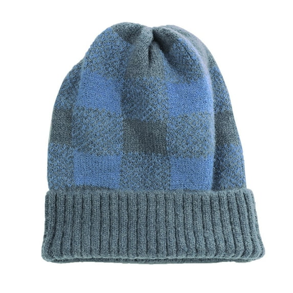 ZSQDM Winter Brush Lined Soft Warm Knit Cap Ski Sock Cuff Cap beanie of Men Golf Hats Men Bomber Hats Kids Swim Cap