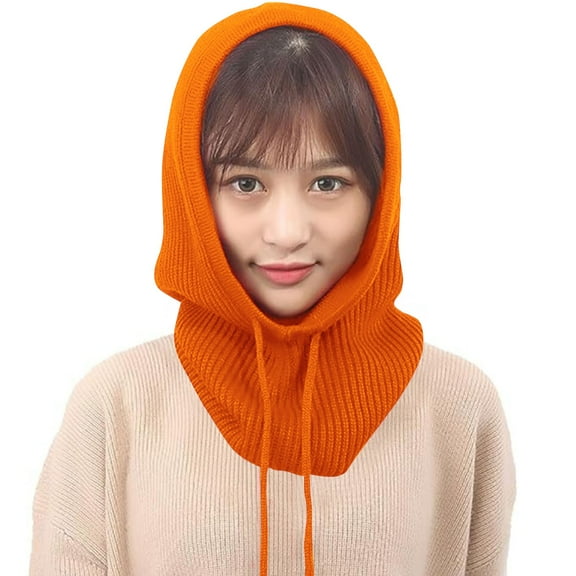 ZSQDM Winter Ski Knitted Hats Windproof Neck Ears Warmer Scarf Head Protector for Men Women Outdoor beanies Cowboy Hat Men Bomber Hats Hat Organizer for Baseball Caps