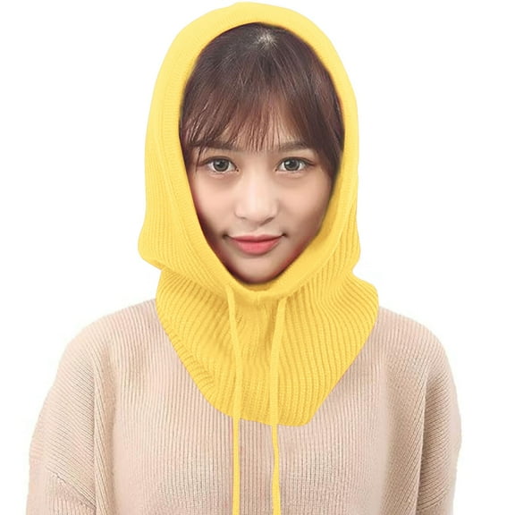 ZSQDM Winter Ski Knitted Hats Windproof Neck Ears Warmer Scarf Head Protector for Men Women Outdoor beanie Bucket Hat Bomber Hats Wig Cap