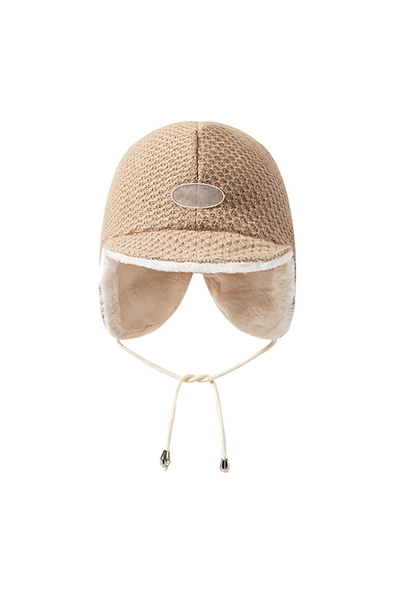 ZSQDM Winter Women's Windproof Big Head Circumference Soft Peaked Cap Thickened Fleece Hat beanie of Men Running Hat Bomber Hats Baseball Cap Organizer