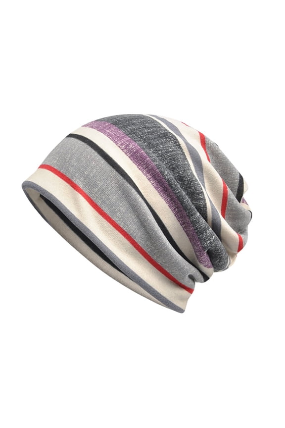 ZSQDM Women India Muslim Stretch Turban Hat Stripe Print Hair Loss Head Scarf Wrap beanie for Women Cowboy Hats for Women Baseball Caps Bump Cap