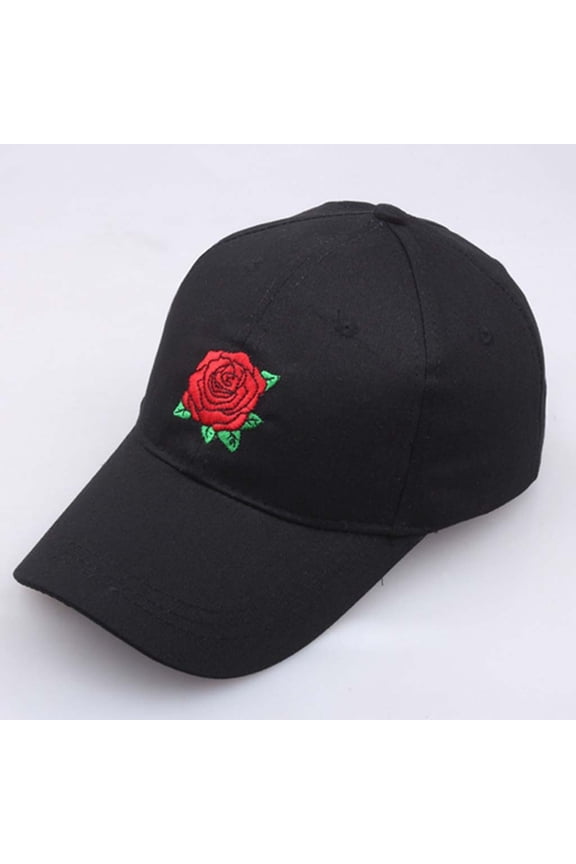 ZSQDM Women Man Embroidered Flower Denim Cap Fashion Baseball Cap Topee beanie for Women Hat Press Visors Cap Erasers