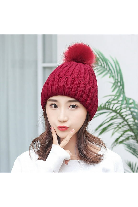 ZSQDM Women Winter Hats Thick Cable Women Hat Warm Fleece Lined Knitted Soft Cap beanie of Men Custom Hat Bomber Hats Baseball Cap Organizer