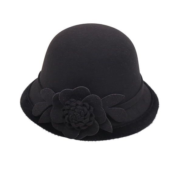 ZSQDM Women's Autumn and Winter Flowers Round Top Casual Fisherman's Basin Cap Small Bowler Hat beanie of Men Straw Cowboy Hat Bucket Hats Hat Racks for Baseball Caps Wall