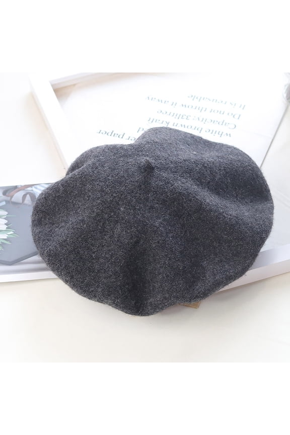 ZSQDM Women's Autumn and Winter Fashion New Casual Wool Knitted beret beanie Hat Hanger berets Theraice Migraine Relief Cap