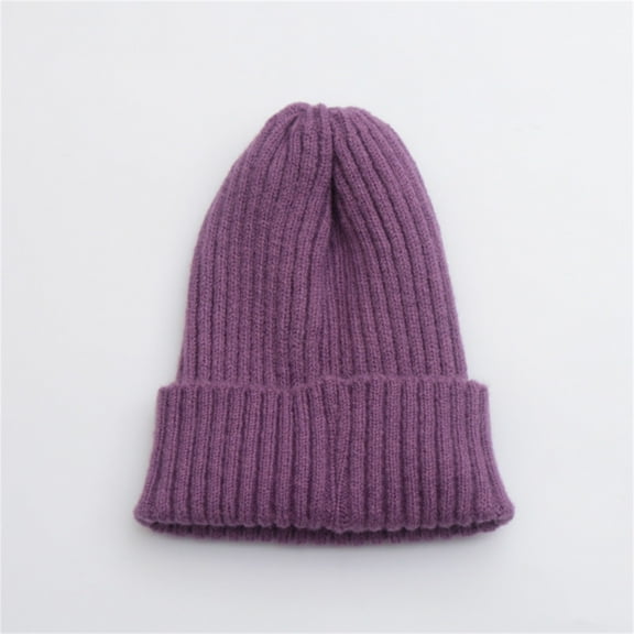 ZSQDM Women's Autumn and Winter New Versatile Casual Knitted Woolen Hat beanies Black Cowboy Hat Scarf ,Hat,& Gloves Swim Cap