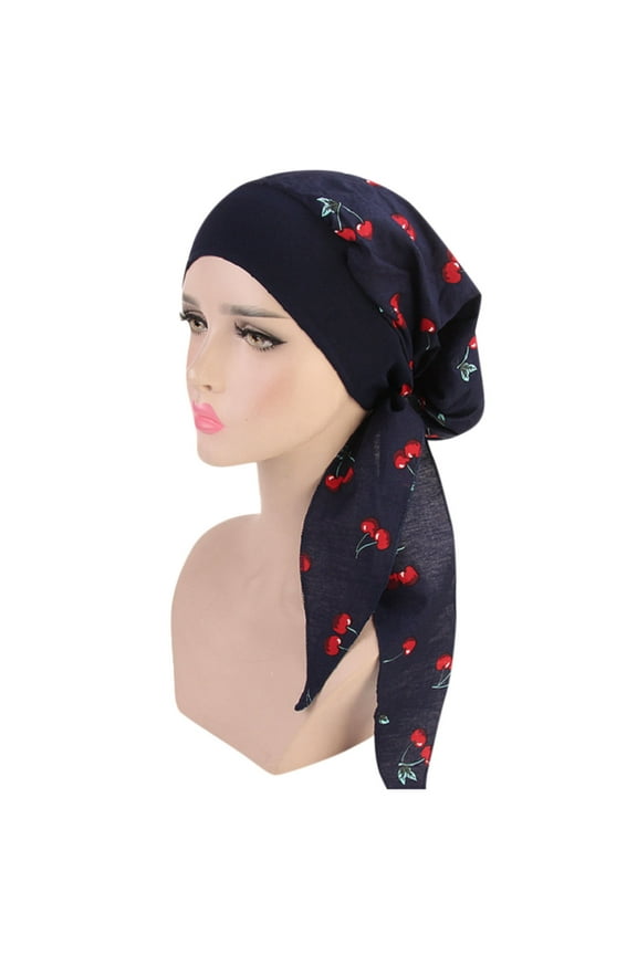 ZSQDM Women's Casual Loose Print Chemo beanie Cancer Headwear Turban Cap beanies Cowboy Hats for Women Baseball Caps Wig Grip Cap