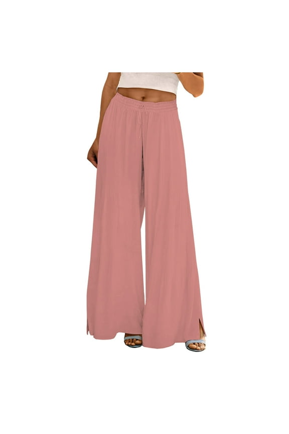Women's Casual Pants Men's Casual Pants Pink The trousers Polyester,Spandex M