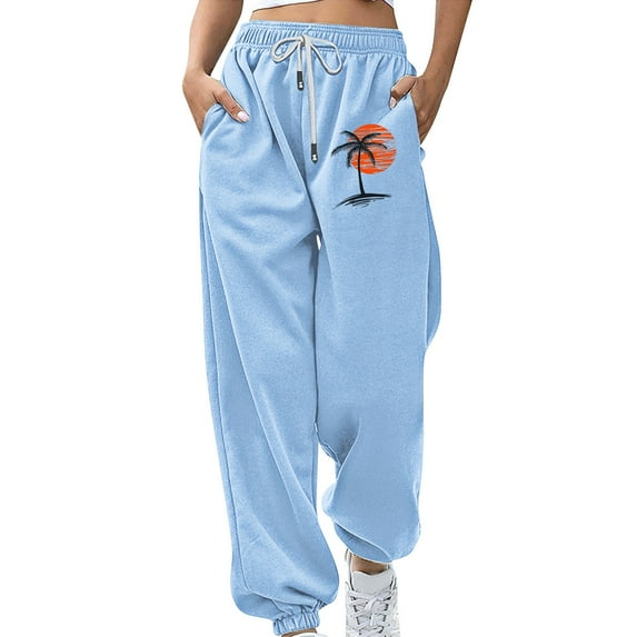 ZSQDM Women's Casual Pants Men's Jeans Sky Blue Women blendingpants Little Terry L
