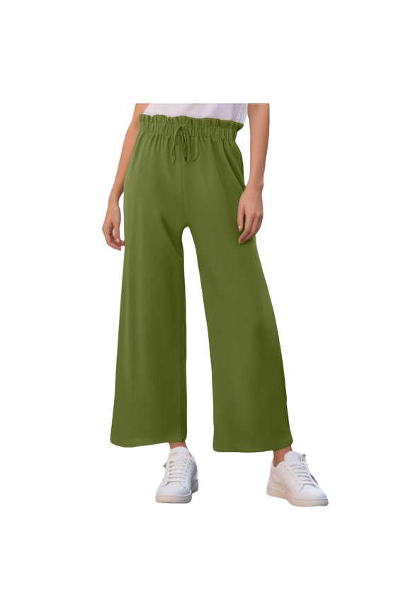 Women's Casual Pants Plus Size Pants Green Women blendingpants Polyester,Spandex XL
