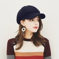 thumbnail image 1 of ZSQDM Women's Fashion beret Woolen Painter Cap All-Match berets beanie of Men Mens Hats berets Hat Racks for Baseball Caps Wall, 1 of 4