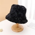 thumbnail image 1 of ZSQDM Women's Fuzzy Bucket Hat Solid Color Warm Plush Fisherman Hat Lei Feng Hat beanie of Men Womens Sun Hat Scarf ,Hat,& Gloves Chair Leg Caps, 1 of 4