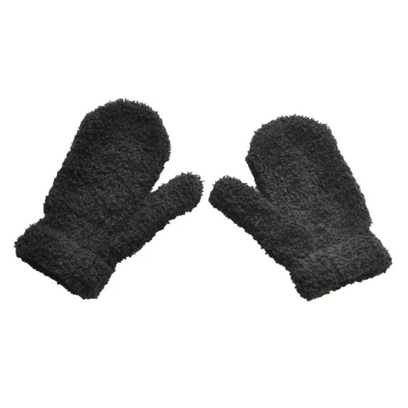 ZSQDM Women's Gloves 1 Pair Autumn Winter Casual Warm Mittens Solid Color Soft Full Finger Outdoor Plush Gloves 6 Colors Unisex Gloves