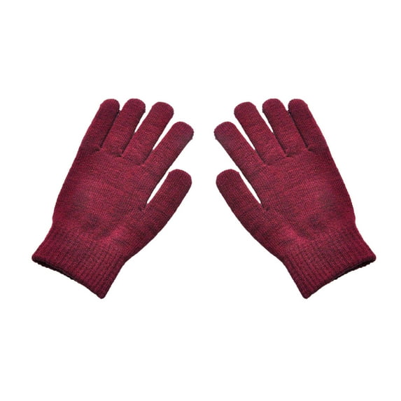 ZSQDM Women's Gloves Women's And Men's Gloves Thick Color Warm Cycling Winter Knitted Solid Cold And Gloves Unisex Gloves