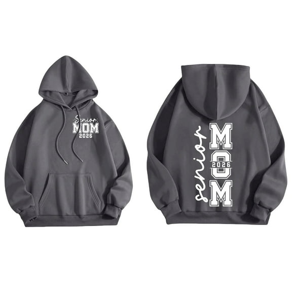 ZSQDM Women's Hoodies Sweatshirts Uv Hoodie Women Personalized Senior Class of 2026 Sweatshirt Senior Mom 2026 Shirt Polyester Women Blending Sweatshirt (Xxl)