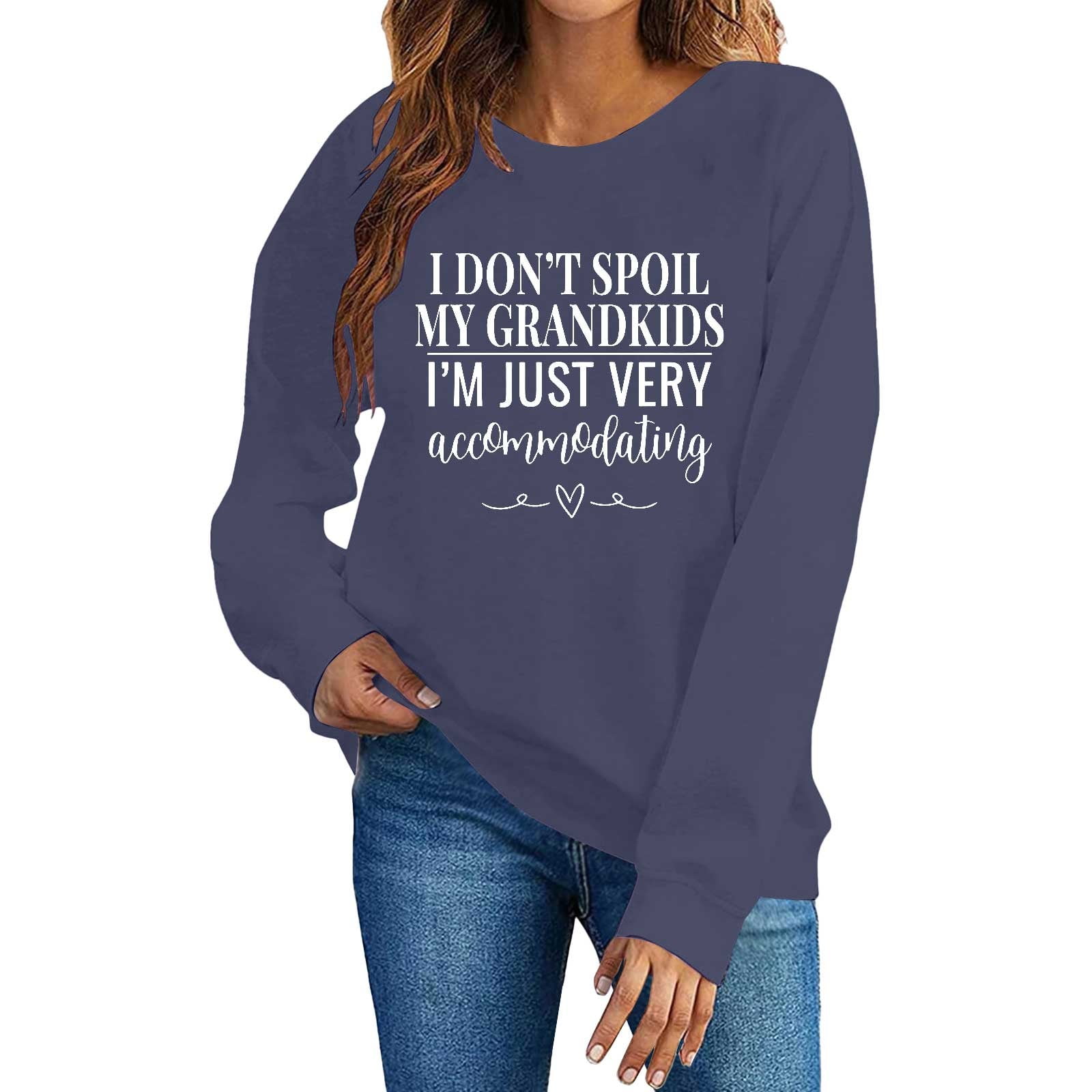 Primitives By Kathy Kitchen Towel - "I Don't Spoil My Grandkids, I'm Just Very Accommodating" Funny Grandparent Towel