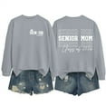 thumbnail image 1 of ZSQDM Women's Hoodless Sweatshirt Long Hoodies for Women Senior Mom 2026 Shirt Graduation T Shirts Graduate Tshirt Short Sleeve Womens Tops V Neck Graphic Tees Polyester (L), 1 of 4