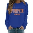 thumbnail image 1 of ZSQDM Women's Hoodless Sweatshirt Oversized Zip Up Hoodie for Women Pumpkin Season Sweatshirt Women Crewneck Long Sleeve Thanksgiving Fall Shirt Halloween Holiday Pullover Tops Polyester (S), 1 of 6