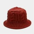 thumbnail image 1 of ZSQDM Women's Knitted Bucket Hat Windproof Handwoven Fisherman's Hat Winter Coarse Yarn Basin Hat beanies Hat Press Bucket Hats Tire Caps 4 Pack, 1 of 3