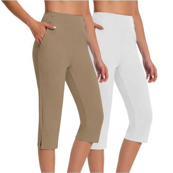 ZSQDM Women's Legging Men's Casual Shorts Light Yellow Women blendingpants Polyester,Spandex XL