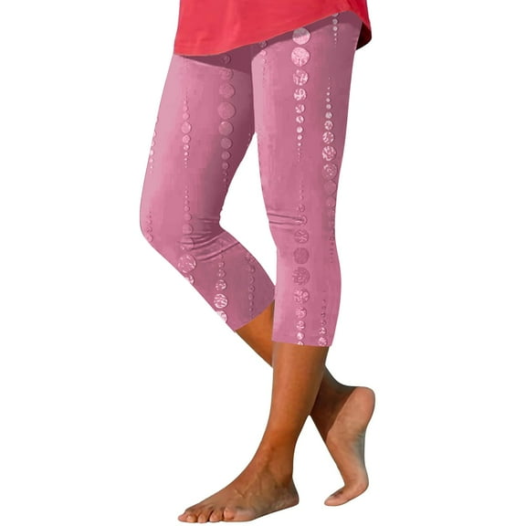 ZSQDM Women's Legging Plus Size Jumpsuit Watermelon Red Women leggings Polyester,Spandex L