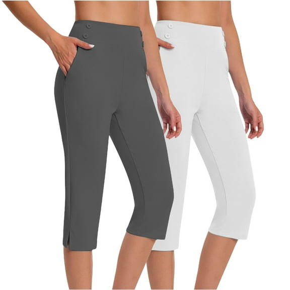 ZSQDM Women's Legging Women's Shorts Light Ashy Women blendingpants Polyester,Spandex XXXXL