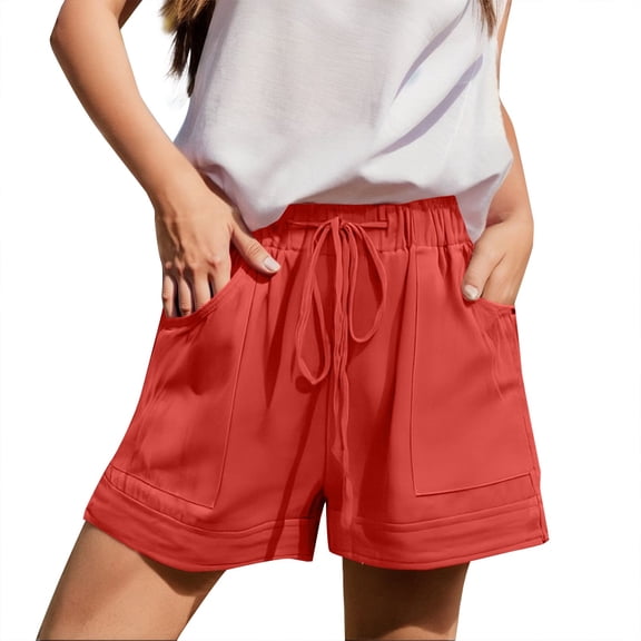 ZSQDM Women's Shorts Men's Cargo Pants Orange Women flaxpants Polyester,Spandex XXL