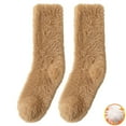 thumbnail image 1 of ZSQDM Women's Socks Long Haired Socks For Women Autumn And Winter Sleep Socks Warm Furry Socks Floor Socks With Plush And Thickened Mid Tube Socks Ankle Athletic Running Socks, 1 of 3