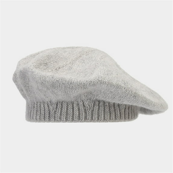 ZSQDM Women's Solid Color Knitted Wool Warm beret Casual Shade Fall and Winter Hat Women beanie Cowgirl Hat berets Shower Caps for Women Reusable Waterproof
