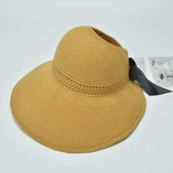 ZSQDM Women's Sunshade Wide Brims Hat Outdoor Summer Sunscreen beach Straw Sun Hat beanie for Women Fishing Hat Baseball Caps Tire Caps