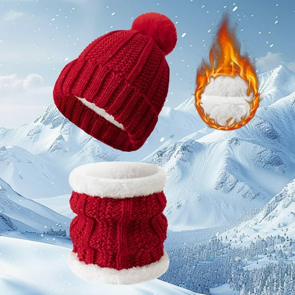 ZSQDM Women's Winter Warm Hat and Neck with Thick Velvet for Cold and Cycling beanie for Women Cowboy Hat Men Scarf ,Hat,& Gloves 4X4 Post Caps