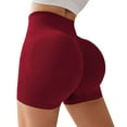 thumbnail image 1 of ZSQDM Women's Yoga and Running Short Women Workout Impact Shorts 4.5" Scrunch Butt Lifting Gym Shorts Booty Biker Shorts, 1 of 1