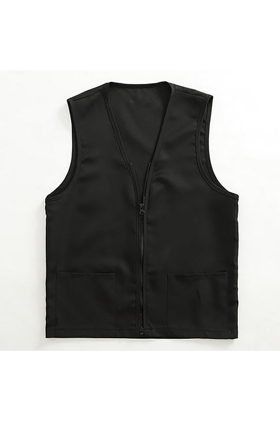 ZSQDM Womens Cotton Linen Vest Casual Sleeveless Blazer Cardigans Lightweight Jacket Waistcoat Jackets and Coats Coat Women S Polyester Vest Ladies' Waistcoat is A Slimming and Elegant Coat(S)