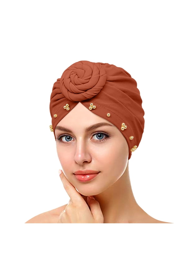 ZSQDM Womens Fashion Elastic Solid Color Comfortable Cap beaded Large Cap for Women beanie of Men Womens Hat berets Chair Leg Caps