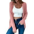 thumbnail image 1 of ZSQDM Womens Solid Button Down Classic V Neck Knit Cardigan Sweater Brown Cardigan for Women Women's Oversized Sweaters Knit Casual Pullover Sweater Fall Outfits Clothes Dog Sweater（S）, 1 of 7