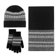 thumbnail image 1 of ZSQDM Womens Winter beanie Hat Scarf Gloves Set Touchscreen Gloves Long Scarf Thick Warm Knit Caps Winter Gift for Women Men beanie Straw Hats for Men Scarf ,Hat,& Gloves Rv Bumper End Cap, 1 of 3