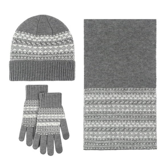 ZSQDM Womens Winter beanie Hat Scarf Gloves Set Touchscreen Gloves Long Scarf Thick Warm Knit Caps Winter Gift for Women Men beanies Hat Rack for Wall Scarf ,Hat,& Gloves Highlight Cap