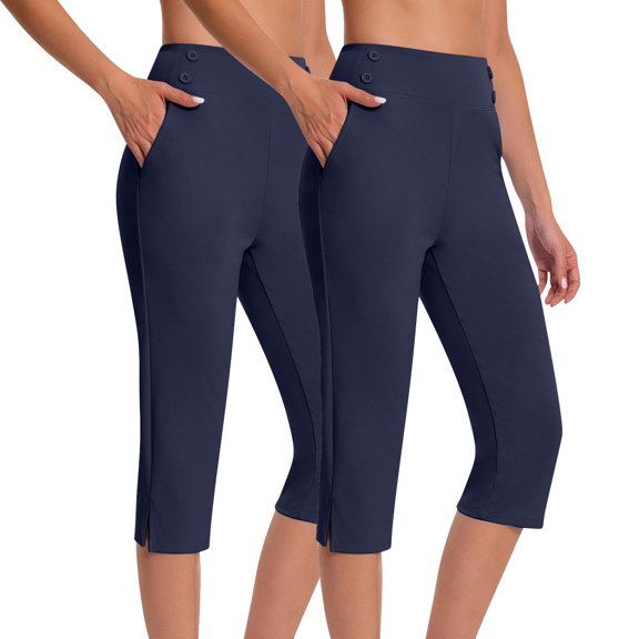 ZSQDM Yoga Pants Plus Size Jumpsuit Navy Women blendingpants Polyester,Spandex XXXL