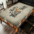 thumbnail image 1 of ZSTHI 60*86in Rectangular Halloween Themed Tablecloth - Day Of The Dead Inspired, Pumpkin Ghost Spider Web Pattern, Indoor Dining Decor & Holiday Party Kitchen Supplies, 1 of 3