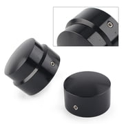 ZSWAL Motorcycle 2pcs Front Axle Nut Cover Axle Caps Accessaries for Harley 2002-2011 VRSC Models, for Harley Street 500 XG500 2015-2016, For 2008-Later Sportster XL883, Black