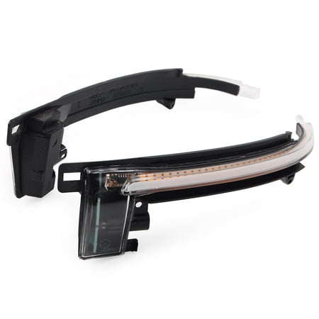 ZSWAL Pair Dynamic LED Turn Signal Light Mirror Indicator Lamp for Ford Mondeo 2014-2018, Clear Shell