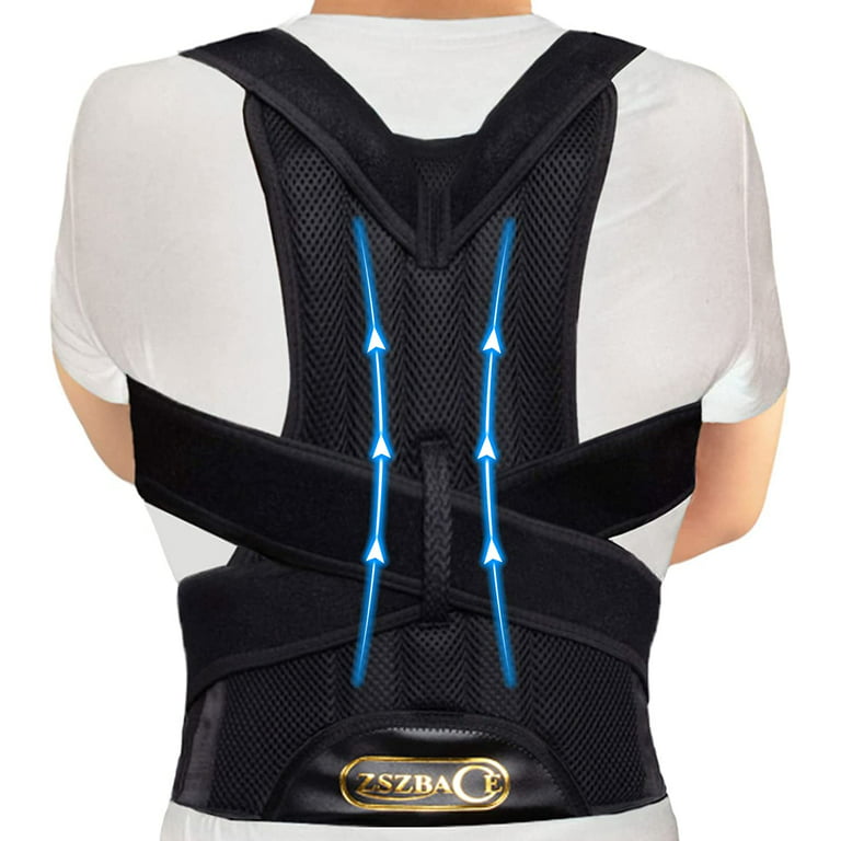 ZSZBACE Back Support Belt, Posture Corrector for Women and Men, Adjustable Back  Brace for Clavicle Support and Providing Pain Relief 