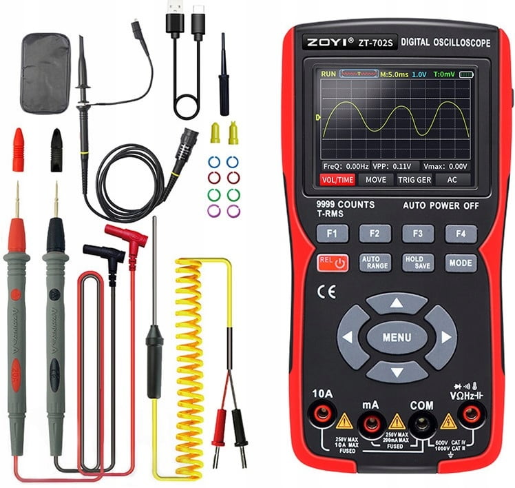 ZT-702S 2-in-1 high-precision 10MZ oscilloscope universal meter