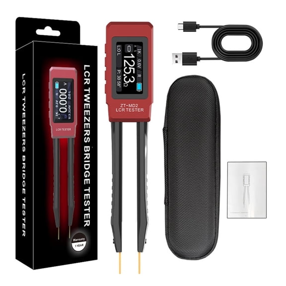 ZT-MD2 Intellint Tweezers Lcr Digital Brid Tester One k Measurement Of Resistance Capacitance, And Inductance ,Easy to Use