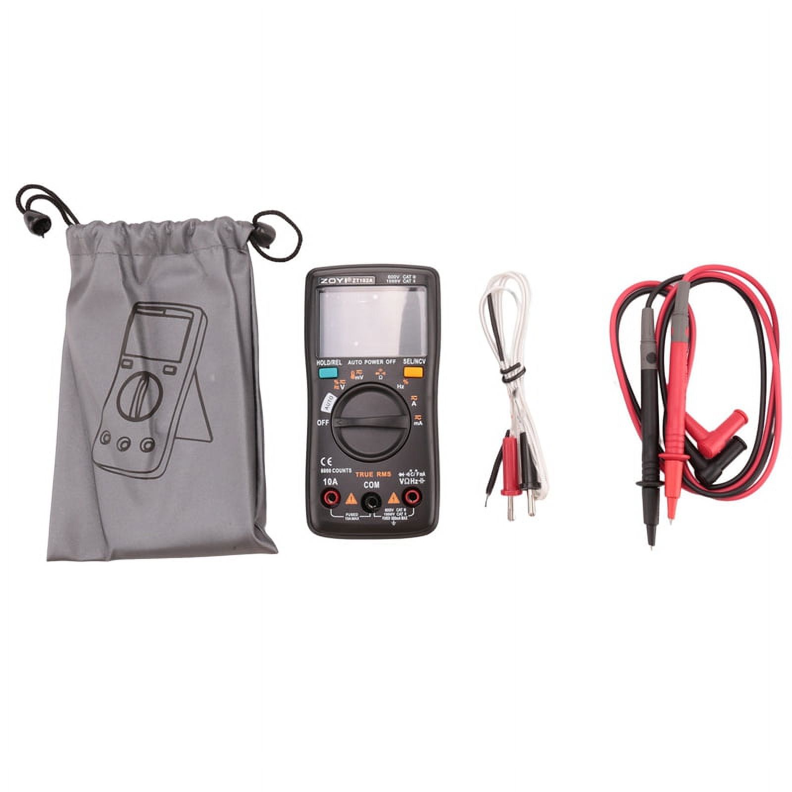 ZT102A Digital Multimeter 6000 Counts Auto 113D Back Light Voltmeter Transistor Tester Frequency Diode Temperature