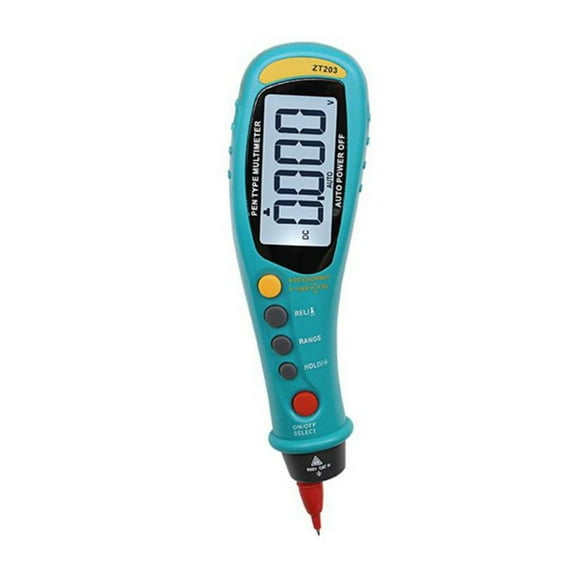 ZT203 Auto-Ranging Pen Multimeter,True RMS,Backlit LCD,6000Count with Flashlight