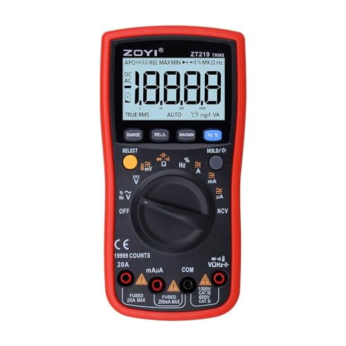 ZT219 True RMS Digital Multimeter 19999 Counts, Auto ranging NCV, Temperature, Capacitance, Frequency Duty Cycle Tester, with Backlight Data Hold$$Tools & Hardware Other